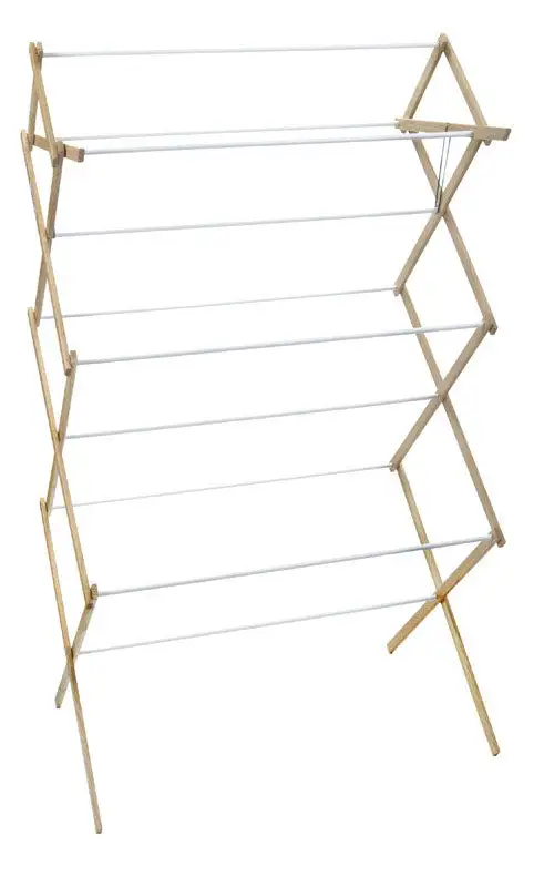 Madison Mill 52.5 H x 18.25 W x 29.5 D Wood Clothes Drying Rack Pack 4