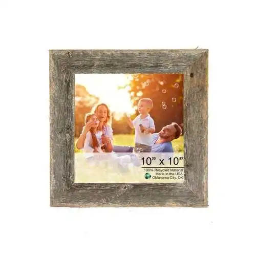 10x20 Rustic Farmhouse Dark Gray Wood Picture Frame homeroots.co