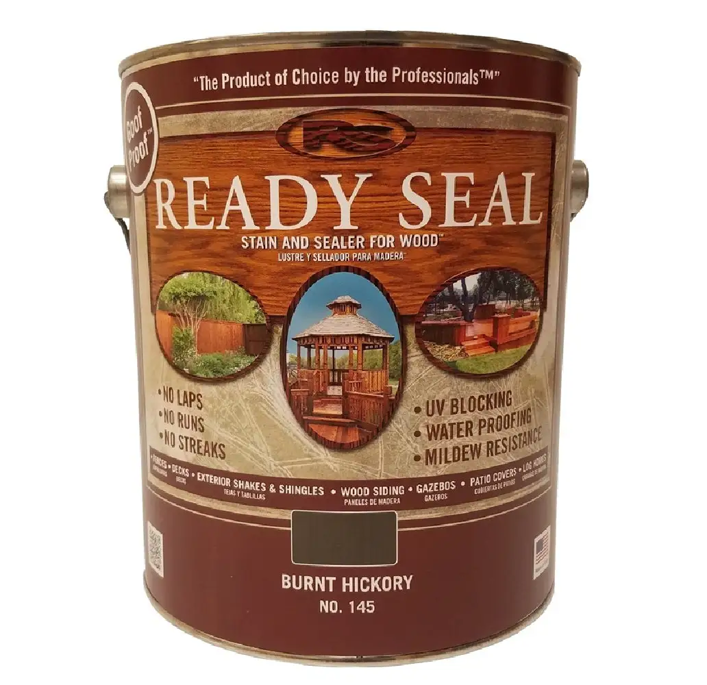 Ready Seal 145 Exterior Stain and Sealer Wood Burnt Hickory Decks and Fences